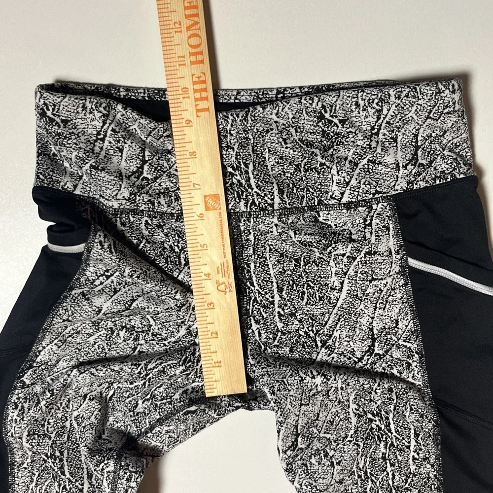 Avia Active Top & Legging Set Size M 8-10 Marbled Fleece Lined Athleisure Outfit